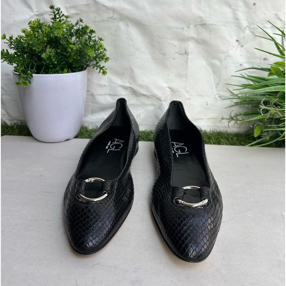 AGL | Black Women's Loafers size 37 US 7 new - Picture 3 of 12